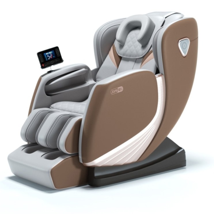 인기 급상승인 Jare L7 럭셔리 자동 지압 반죽 저렴한 새로운 디자인 전기 제로 중력 가열 홈 바디 케어 4D 마사지 의자, CN, 초콜릿 좋아요