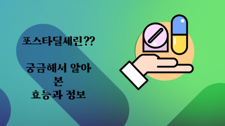  포스타딜세린 : 궁금해서 알아봅니다.