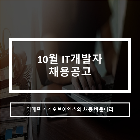  10월 IT개발자 채용공고 리스트