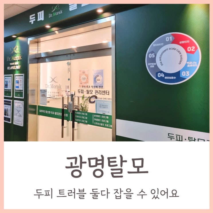  광명탈모 두피 트러블 둘 다 잡을 수 있어요