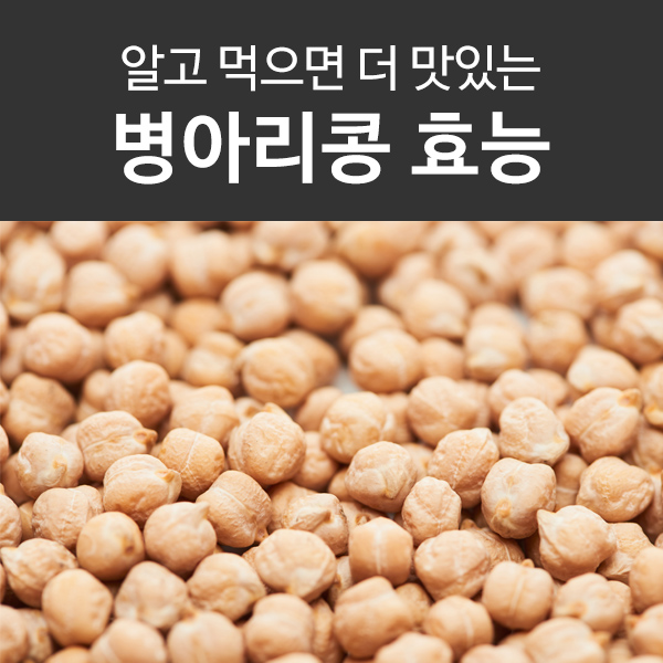  병아리콩 효능, 부작용과 칼로리, 먹는 법까지 전부 알아봐요!