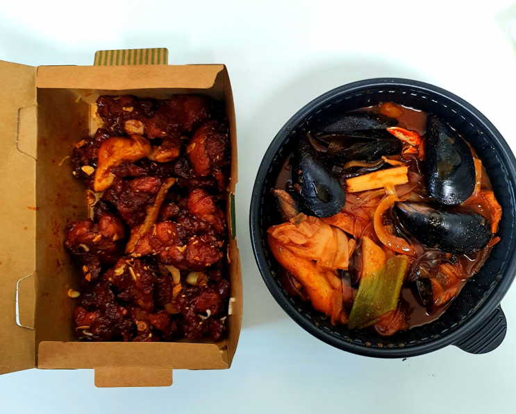 [닭터박 강정떡볶이 / 서현점] : 짜빠해물 떡볶이&매콤달콤 깐풍강정
