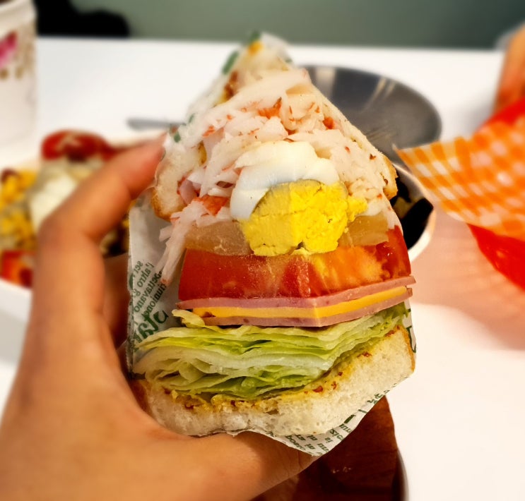  평촌학원가 고고테이블 가성비 좋은 샐러드, 샌드위치 맛집