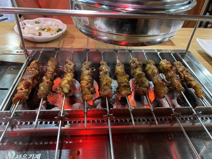  철산 양꼬치 맛집 잡내 없는 해피양꼬치