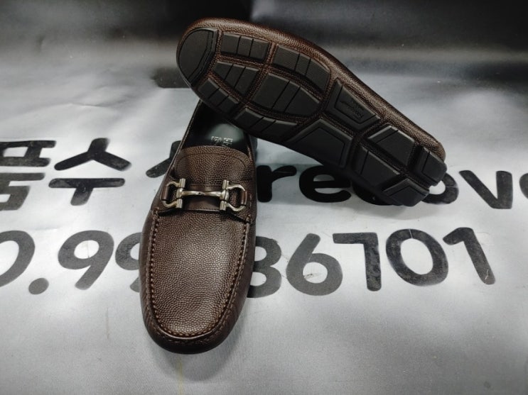  구미대구부산 페레가모로퍼 밑창보강 구두밑창보강: 디테일하게 작업하는곳!