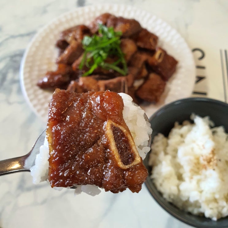  배곧 밀키트 영영상점 배곧2호점 오늘의메뉴는요~로제떡볶이 &돈 LA갈비 리얼리뷰:))