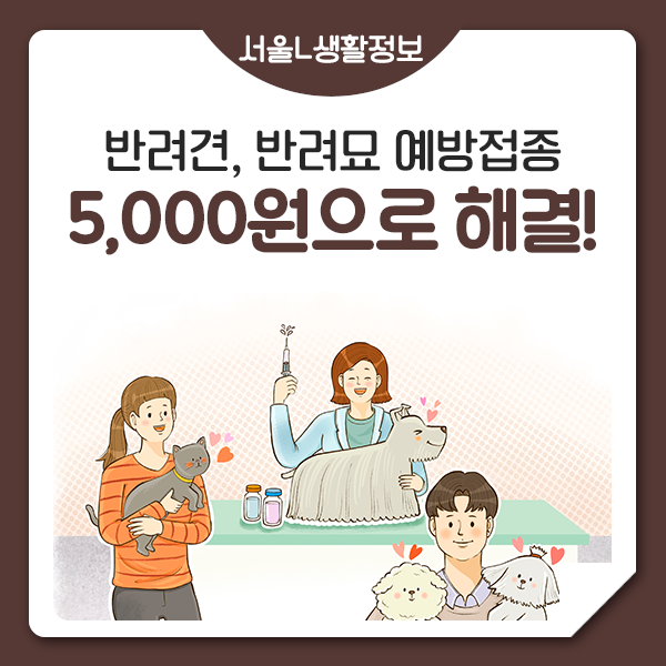 서울시, 가을철 ‘반려동물 광견병 예방접종’ 하세요