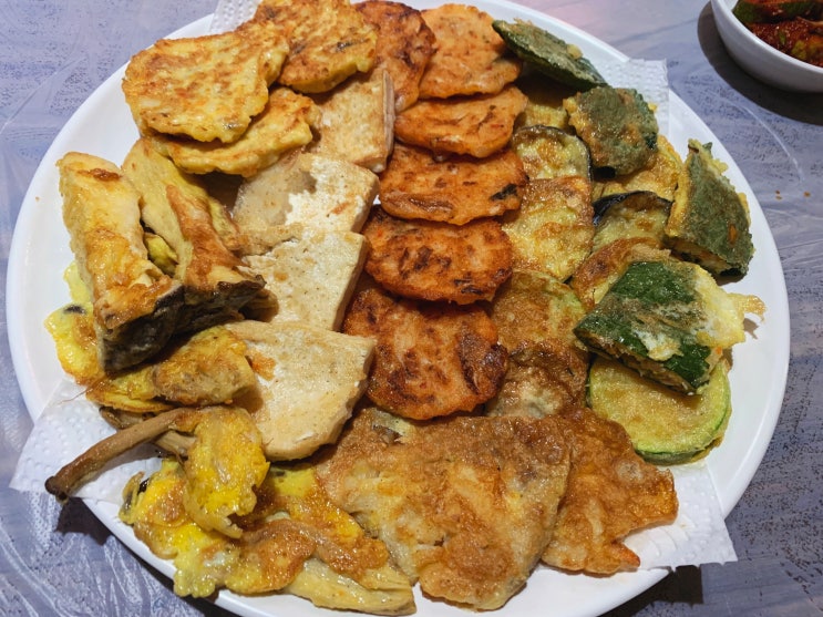 [평택세교동맛집 두메골] 비오는날은 모듬전이 진리 