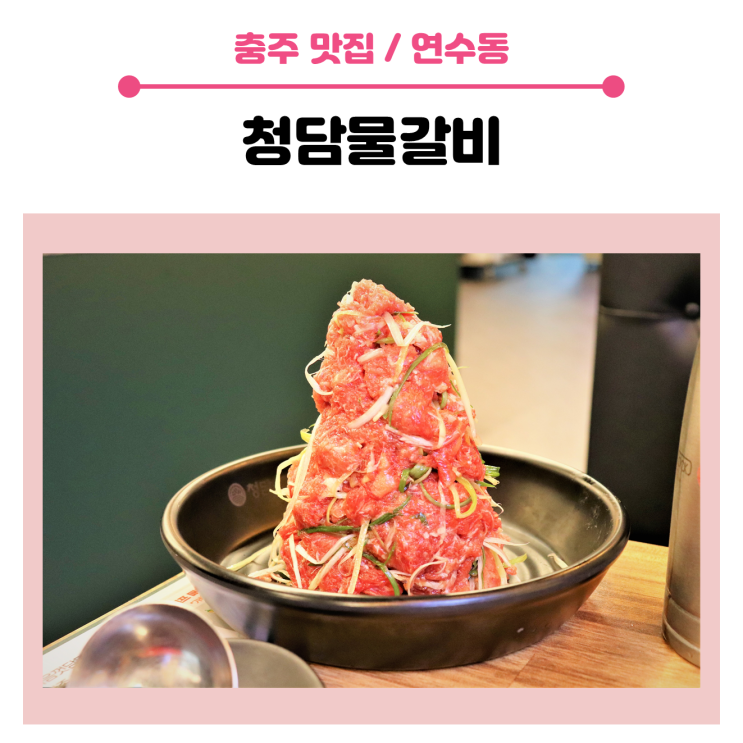 < 충주 신연수동 맛집 > 산더미 불고기의 특별한 맛, 청담 물갈비