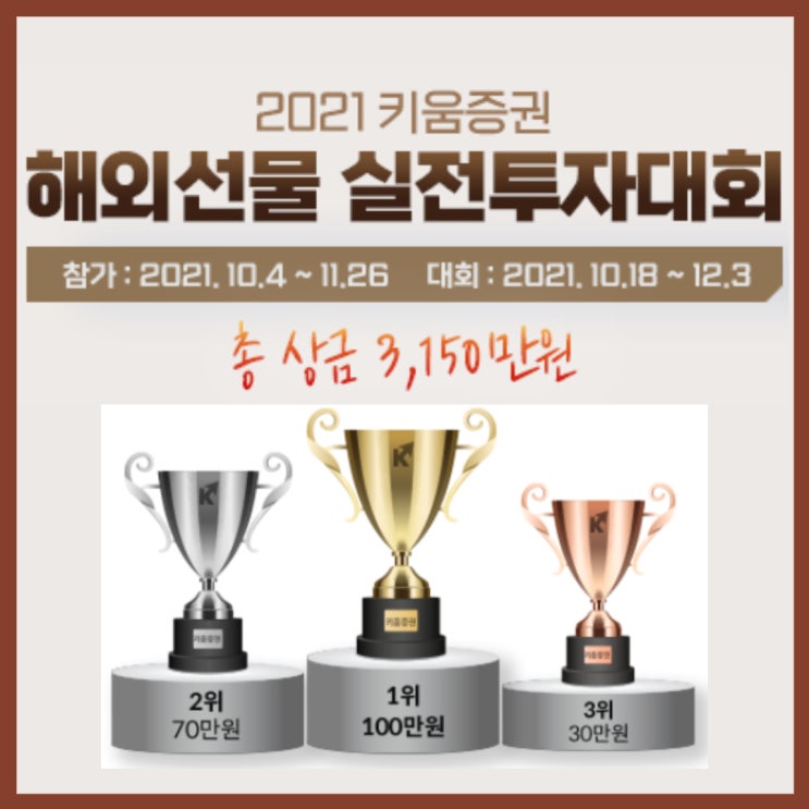  2021 해외선물 개인투자자 거래1위 나스닥선물 지수 투자하고 실전투자대회 도전?!
