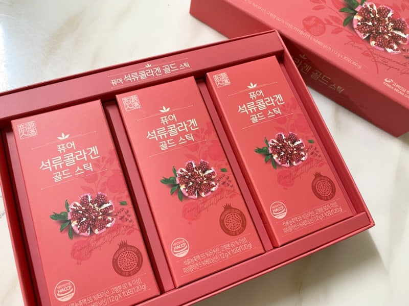 카카오톡 선물 퓨어 석류콜라겐 골드 스틱으로 이너뷰티 챙겨요
