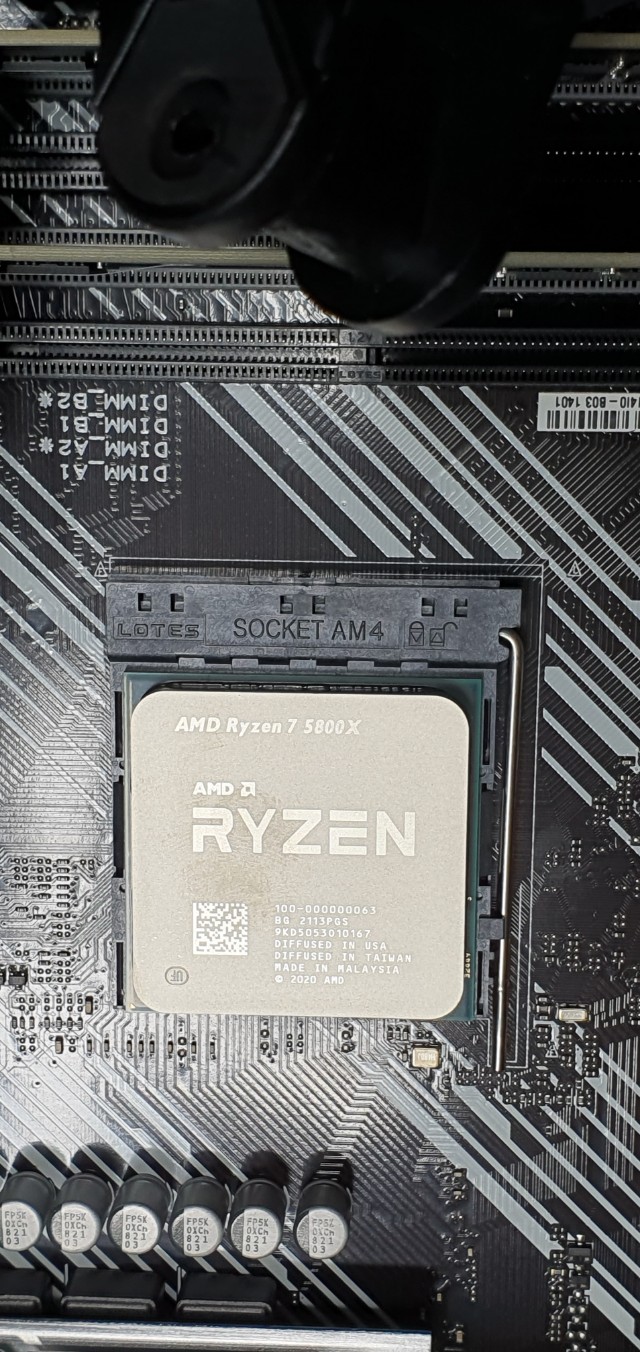 AMD Ryzen 7 5800X       CPU 오버클럭으로 CPU불량 CPU교체 수리