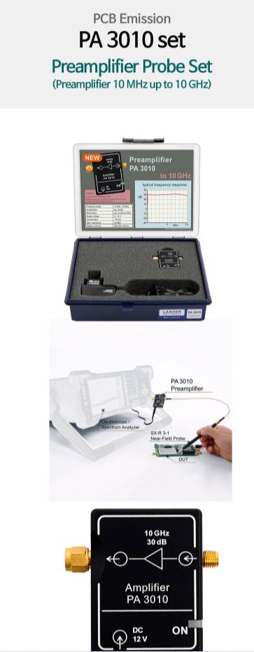  PCB Emission , Preamplifier probe (PA3010 set)