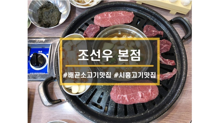  시흥 배곧 소고기 맛집ㅣ숙성생소고기 전문점 <조선우 본점> 소고기 무한리필집