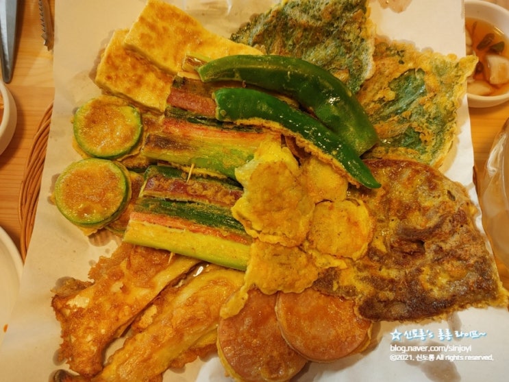  전주 모둠전과 짜글이 "반월전집"에서...