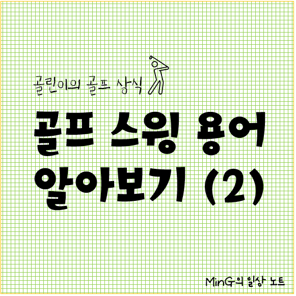  골린이의 골프 상식 :] 골프 스윙 동작 관련 용어 알아보기 (2)