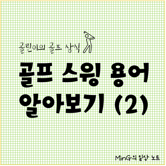 골린이의 골프 상식 :] 골프 스윙 동작 관련 용어 알아보기 (2)