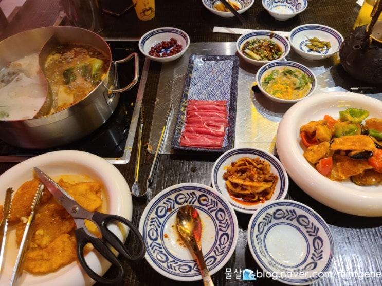  주말대기한시간, 수지구청맛집 미가훠궈양고기 후기