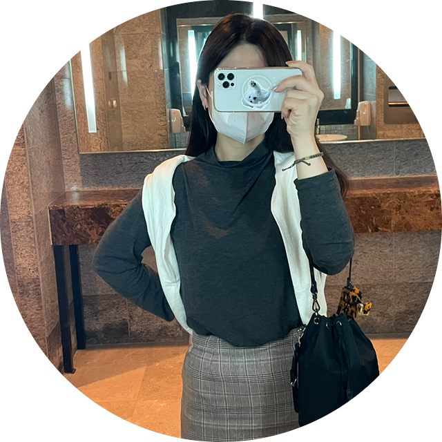  얇은 여성 목폴라 가을 신상 : 숨치 간절기 이너 반폴라티 추천