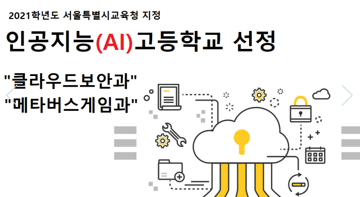 서울특별시교육청 지정 인공지능(AI)고등학교 선정 한세사이버보안고등학교