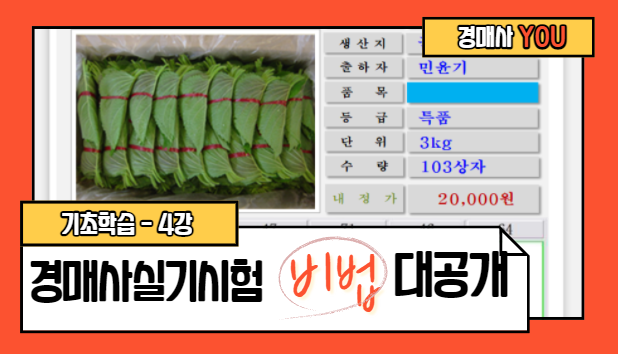  [아무도 안알려주는 경매사실기시험 기초#4] 실기시험을 진짜 풀어봅시다!!