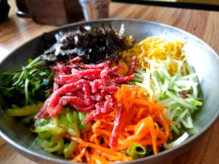  파주 현지인 LG디스플레이 직원추천! 몸에 좋은 도토리 생면 육회비빔국수 육회비빔밥 맛집, 선불후면