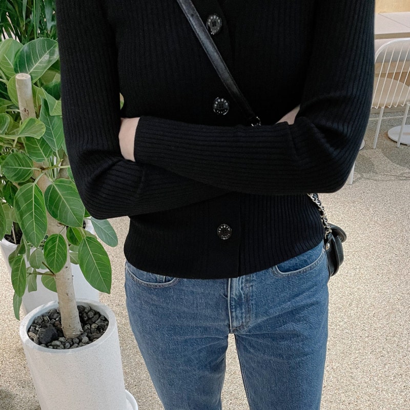 산드로 제니 가디건 가브리엘 블랙