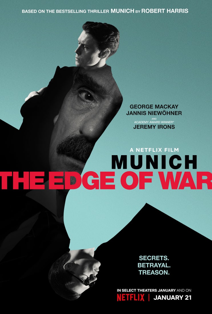 조지 맥케이 주연, 제2차 세계대전 배경 넷플릭스 영화 &lt;뮌헨: 엣지 오브 워 Munich: The Edge of War&gt; 퍼스트룩 및 역사 정보
