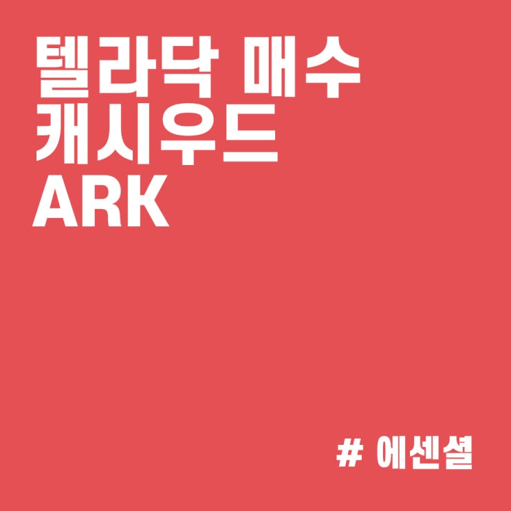  텔라닥(TDOC) 꾸준히 매수하는 캐시우드 :: ARK 매매내역(21/10/15)