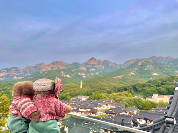 은평한옥마을 까페 1인1잔 :: 북한산과 한옥마을을 볼 수 있어요.