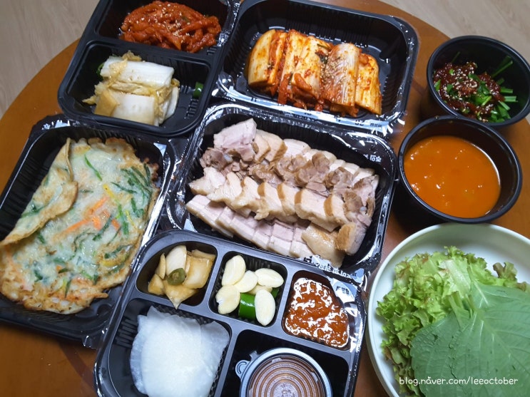  인천 논현 보쌈맛집 놀부부대찌개 호구포점에서 배달해서 먹다