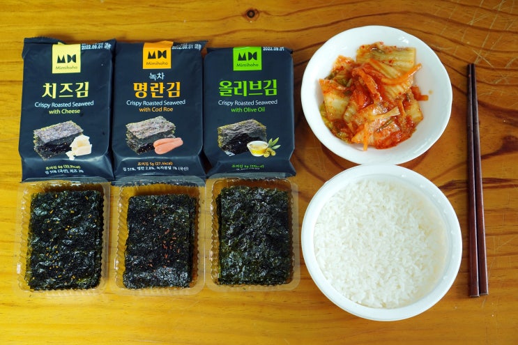  조미료 없이 바삭한 미미호호 김, 맛있는데?