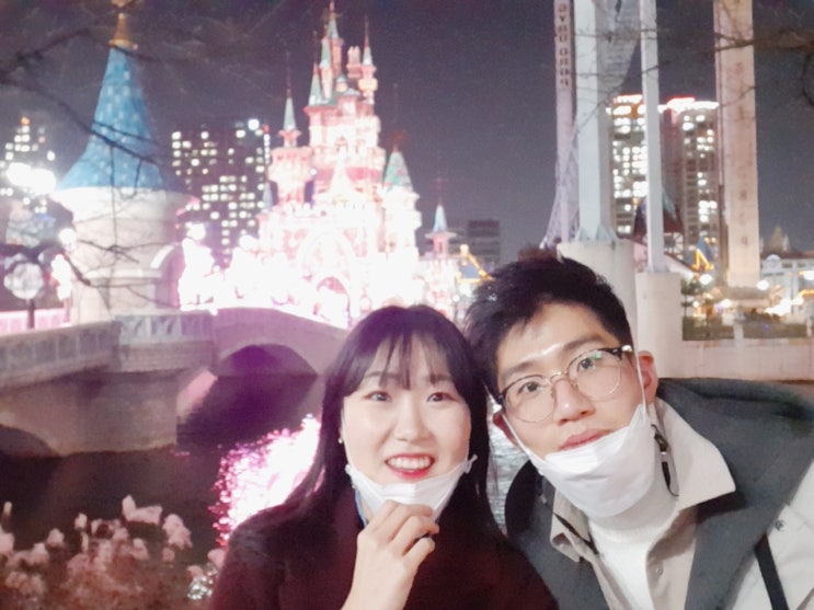  #잠실 석촌호수(feat.조명 켜진 롯데월드)