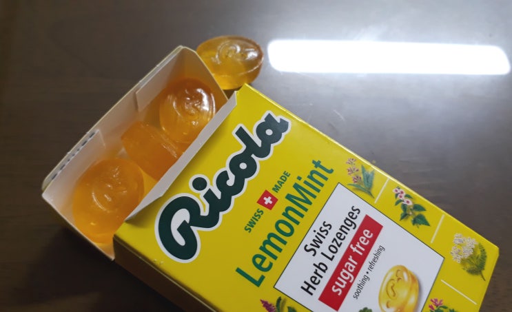 gs25편의점 사탕 리콜라 스위스 허브캔디 레몬민트 맛 가격