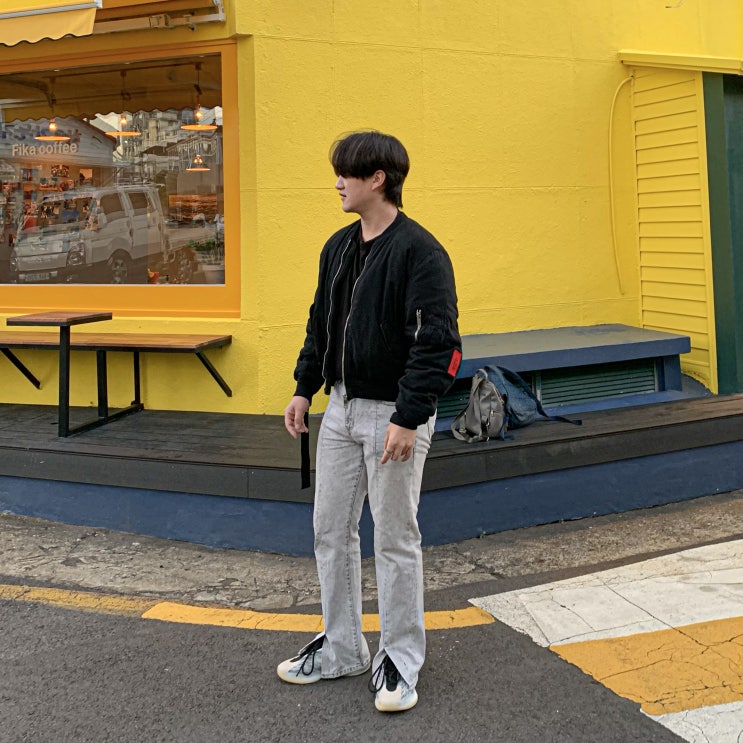  424 봄버 마원 항공점퍼 자켓 리뷰, 그리고 겨울맞이 데일리룩