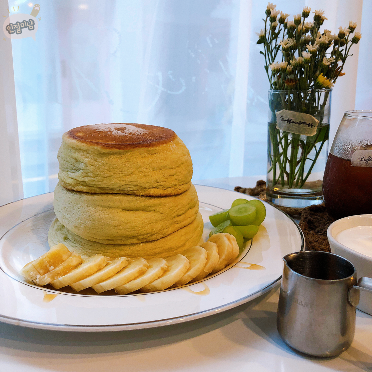  커피스터프, 수플레 팬케이크가 맛있는 상봉역 귀여운 카페