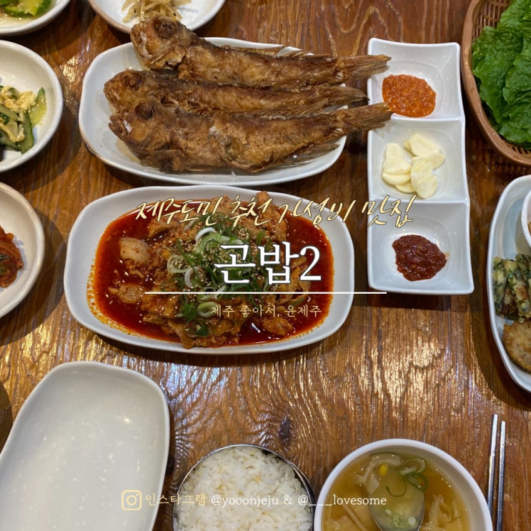  제주도민 추천 가성비 맛집 : 곤밥2 / 웨이팅 필수 탑동 한정식