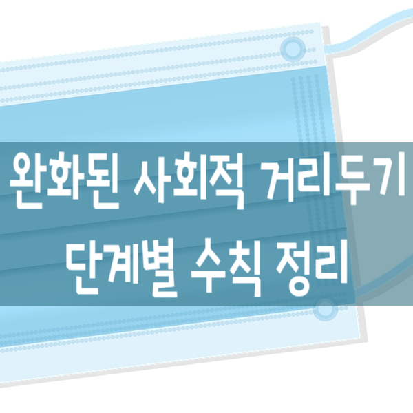  일시적 완화된 사회적 거리두기 단계별 수칙 정리(10.18 조정)