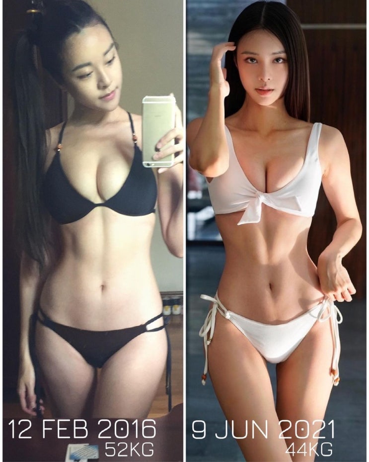 운동 열심히 하는 말레이시아 모델 캐서린 리 리원영