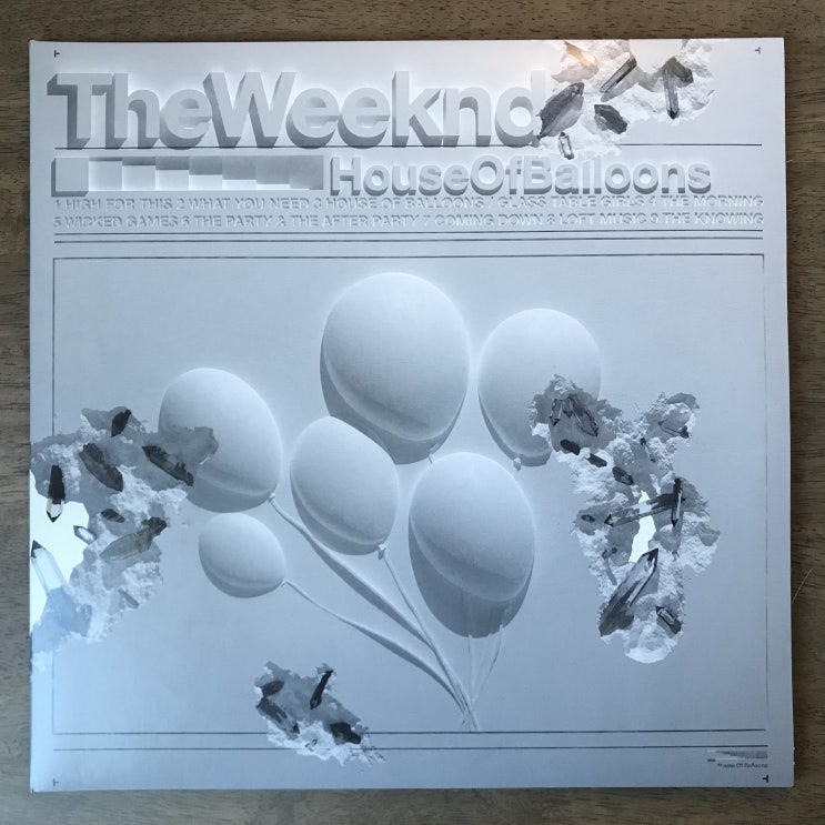  [LP, 엘피] The Weeknd(더 위켄드) - House of Balloons (10주년 기념 클리어 바이닐, 새로운 커버)