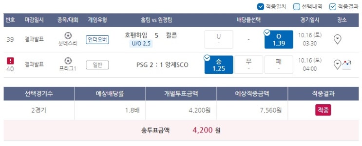 2021년 프로토 82회 승부식