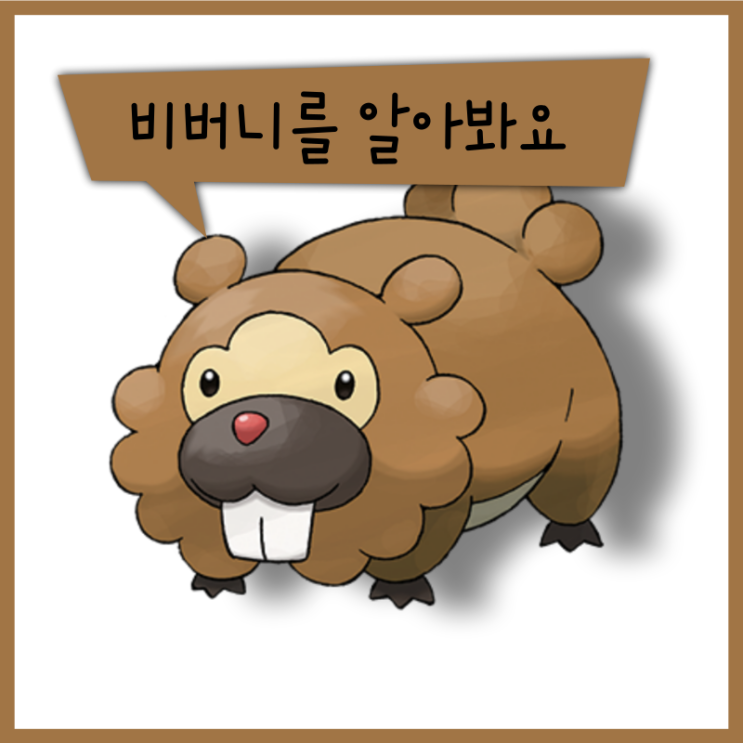  포켓몬스터 비버니 비버통을 알아봐요! (이로치, 특성, 타입 상성, 비전통)