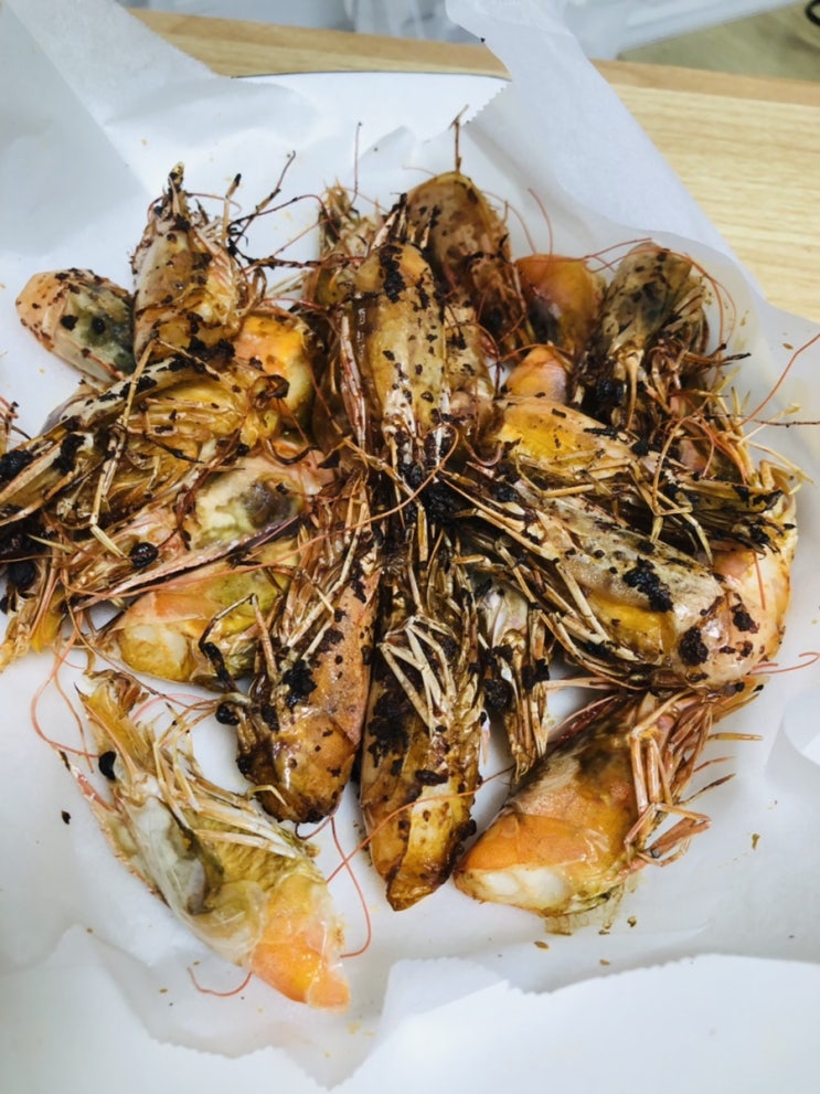  지금이 딱 대하철 새우구이 드세요~ 삼길포항수산시장