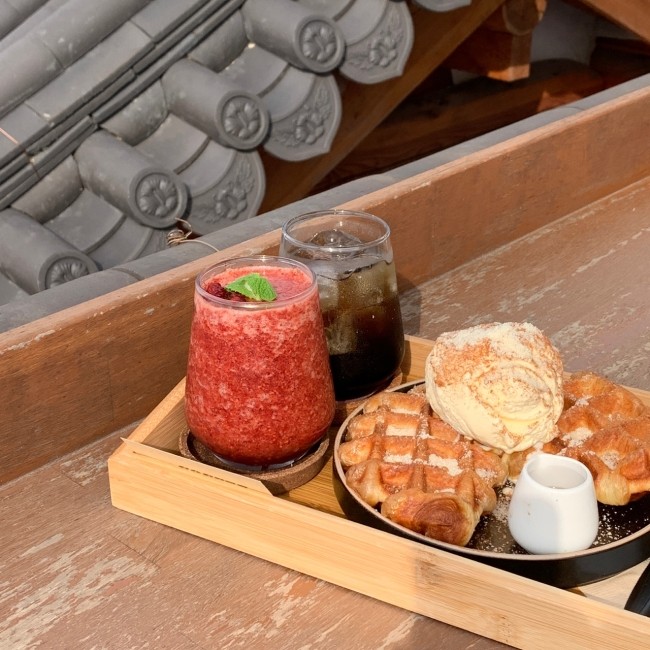  경주 황리단길 루프탑 한옥뷰 카페 오하이