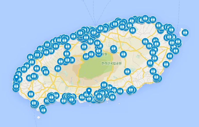  제주도 공중화장실 지도 [제주도 한달살기 숙소 SE]