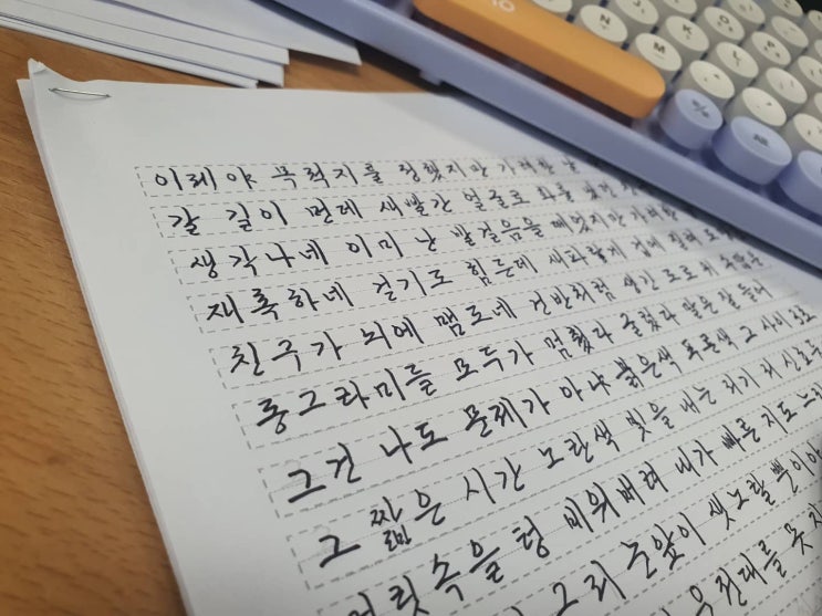 글씨교정하는 법 / 손글씨, 펜글씨 (feat. 플러스펜, 샤프)