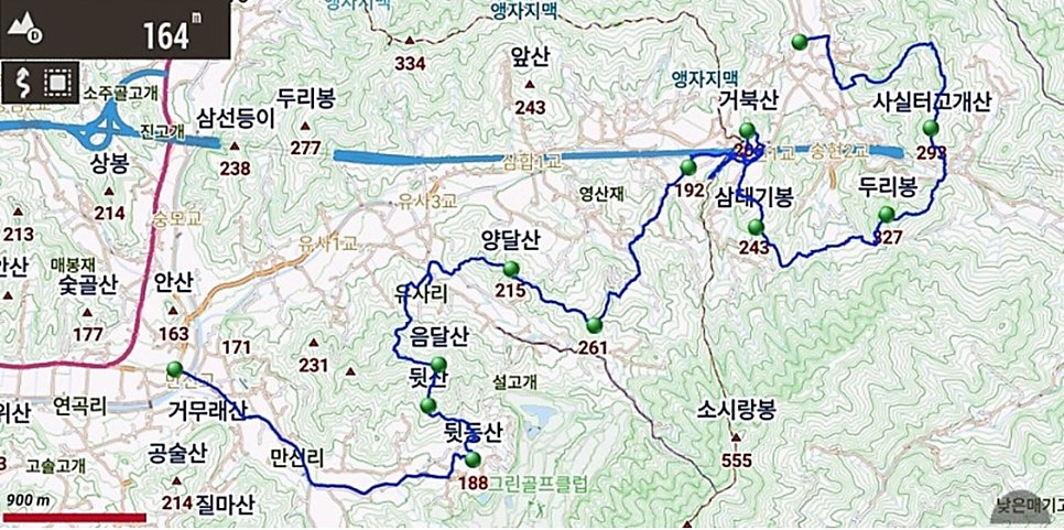 황새뒤뿌렁이산 사진 1