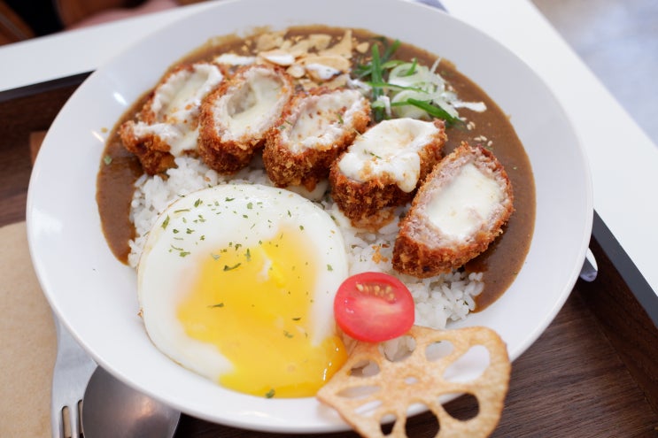 창원 도계동 맛집 동텐식당 치즈돈까스카레, 야끼우동