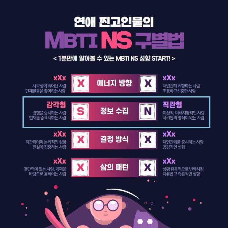 MBTISN차이 와 NS 서로 다른 유형과 친해지려면!!