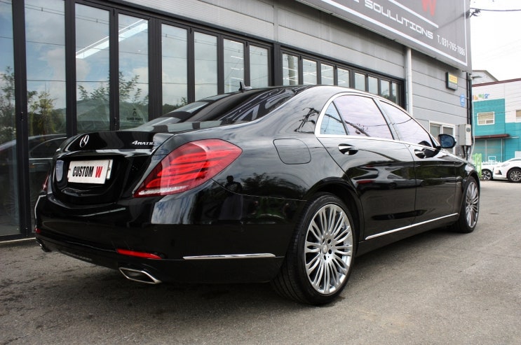  벤츠 S500 휠수리 후 고스트크롬 휠도색 휠복원